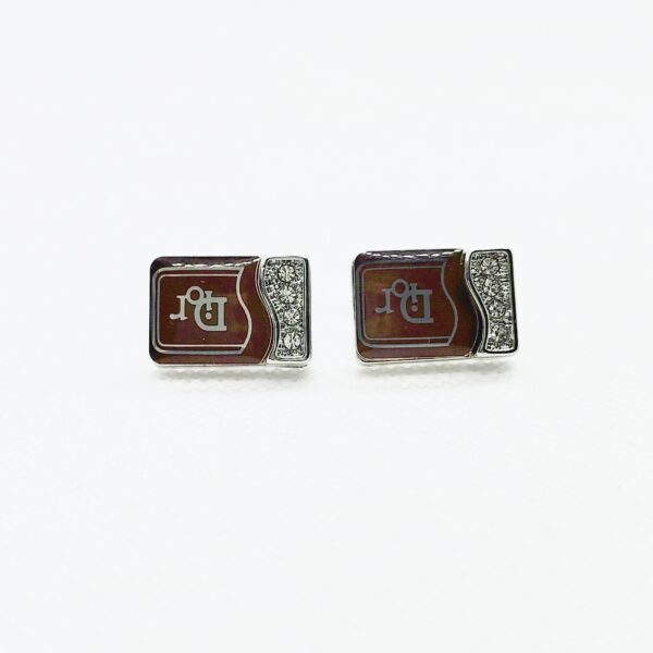 Letter Silver Cufflinks - Image 2