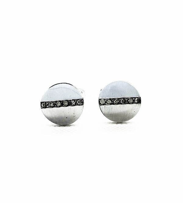 White Gold-Plated Cufflinks - Image 3