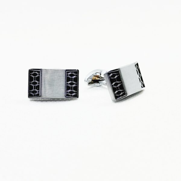 Silver Metal Cufflinks - Image 2