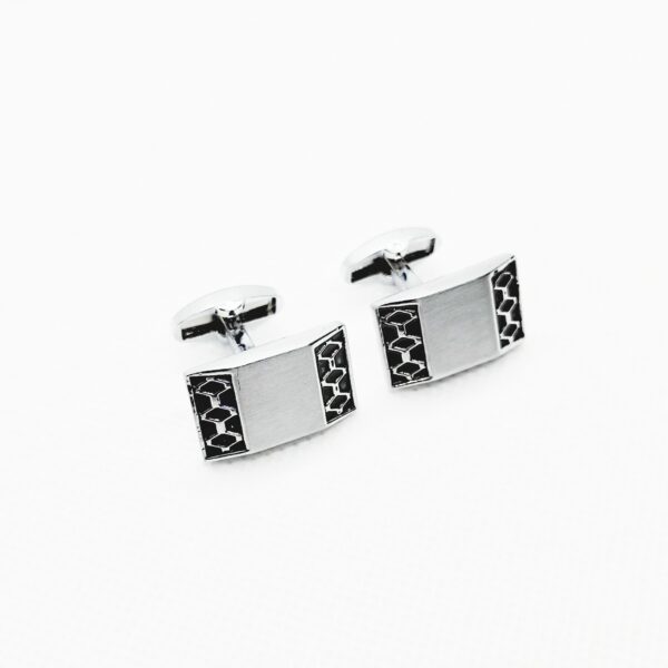 Silver Metal Cufflinks