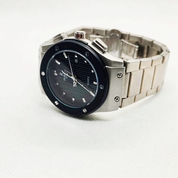BRANDED HB PREMIUM WATCH FOR MEN - SILVER MATTE CHAIN - Image 2