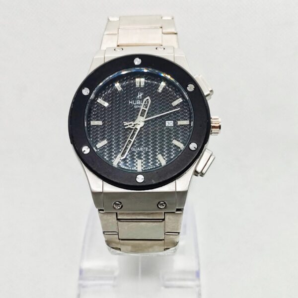 BRANDED HB PREMIUM WATCH FOR MEN - SILVER MATTE CHAIN - Image 3