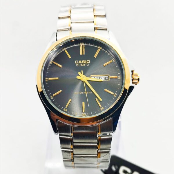 Casio Analog Watch for Men | Black with Silver Tone